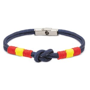 PULSERA BANDERA ESPAÑA "NEW BARLOVENTO" MARINO