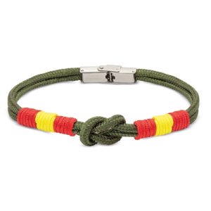 PULSERA BANDERA ESPAÑA "NEW BARLOVENTO" VERDE