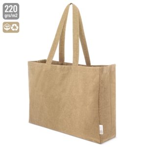 BOLSA DE ALGODÓN XXL "ALMERINAR"  MARRÓN