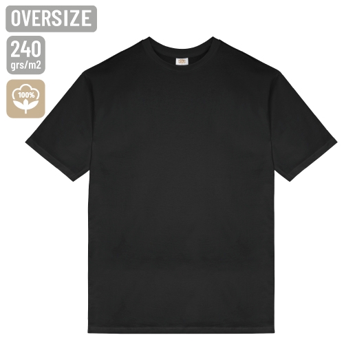 CAMISETA "OVERSIZE 240" NEGRO S