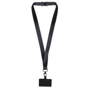 LANYARD PORTA MÓVIL "KEISY" NEGRO