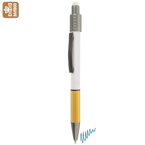 10766-BL-500x500-1.jpg BOLIGRAFO ANTIESTRÉS GIRATORIO CON TOUCH "ENEKO" BLANCO