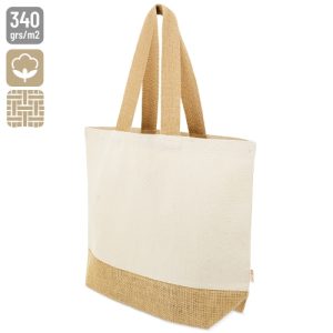 BOLSA DE ALGODÓN Y YUTE "MISHA"