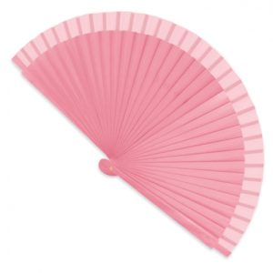 ABANICO DE MADERA BARNIZADO "LUCENA" ROSA