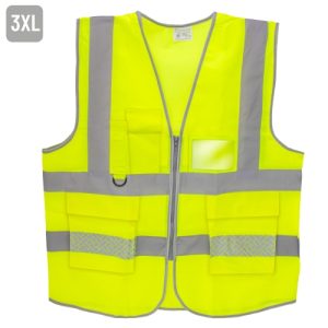 CHALECO ALTA VISIBILIDAD "REFLEKTA" AMARILLO 3XL