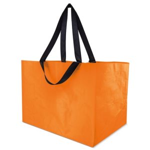 BOLSA PP LAMINADA EXTRA GRANDE "MERLIN" NARANJA