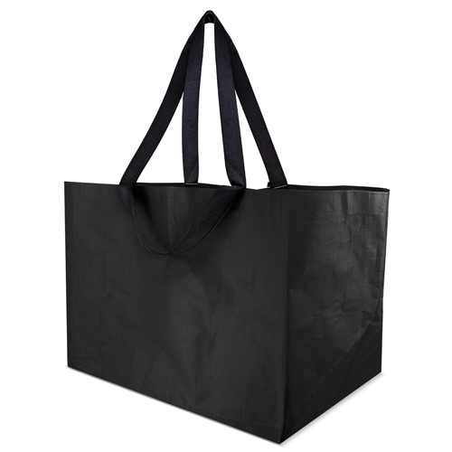 BOLSA PP LAMINADA EXTRA GRANDE "MERLIN" NEGRO
