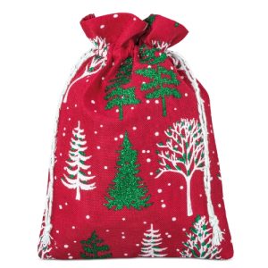 BOLSA REGALO NAVIDEÑA 13*18 CM "SNOWY"
