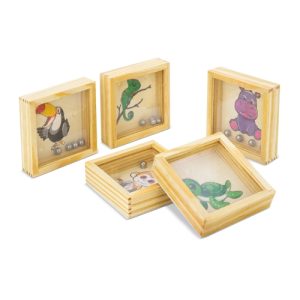 SET 5 LABERINTOS DE MADERA "JUNGLE"