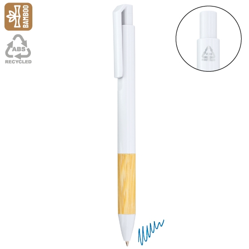 BOLIGRAFO "MIX-BAMBÚ" BLANCO