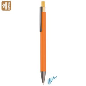 10926-NA-500x500-1.jpg BOLIGRAFO ALUMINIO/BAMBÚ "NOAM" NARANJA