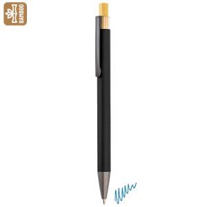 10926-NE-500x500-1.jpg BOLIGRAFO ALUMINIO/BAMBÚ "NOAM" NEGRO