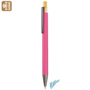 10926-RS-500x500-1.jpg BOLIGRAFO ALUMINIO/BAMBÚ "NOAM" ROSA