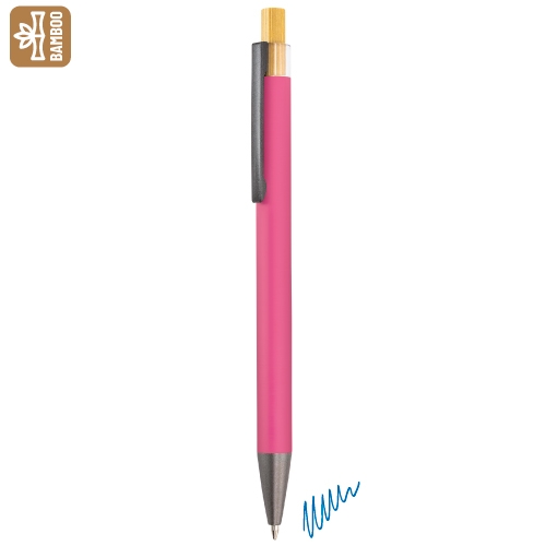 10926-RS-500x500-1.jpg BOLIGRAFO ALUMINIO/BAMBÚ "NOAM" ROSA