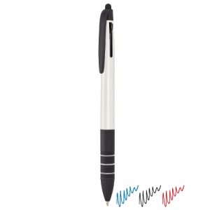 BOLÍGRAFO PUNTERO 3 COLORES "YAKOV" BLANCO