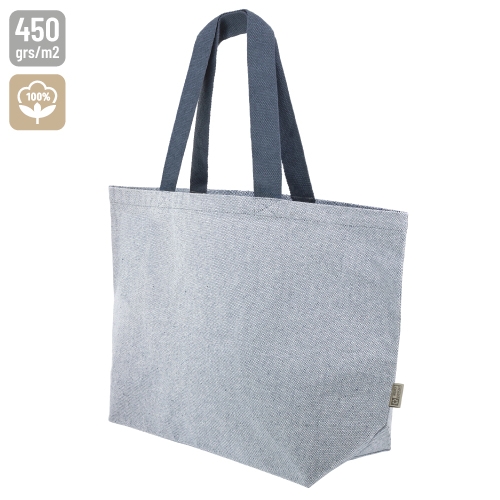 BOLSA DE ALGODÓN RECICLADO "ALANYS" MARINO