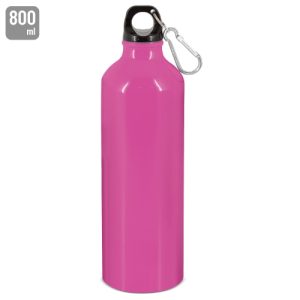 BOTELLA DE ALUMINIO CON MOSQUETON 800 ml. "TUAREG" FUCSIA