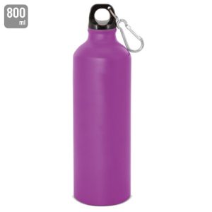 BOTELLA DE ALUMINIO CON MOSQUETON 800 ml. "TUAREG" LILA