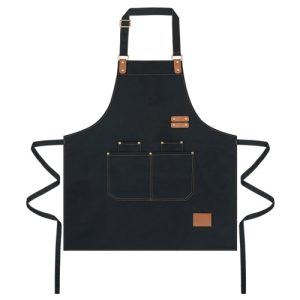 DELANTAL WATERPROOF "DELICATESSEN" NEGRO