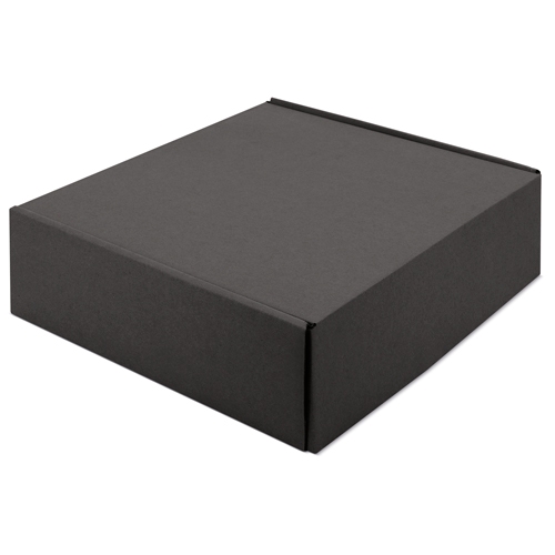 CAJA DE PRESENTACIÓN CARTÓN CORRUGADO "ZARIS" NEGRO