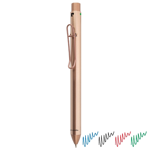 BOLIGRAFO 4 COLORES PIERRE CARDIN "SARENTINO" ORO/ROSA