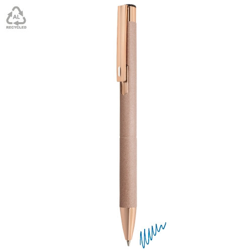 BOLIGRAFO DE ALUMINIO RECICLADO "ADRIEN" ORO/ROSA
