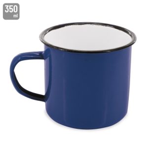 TAZA ESMALTADA "RETRO" AZUL