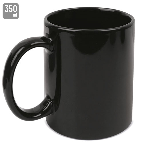 TAZA CERAMICA "MÉRIDA" NEGRO