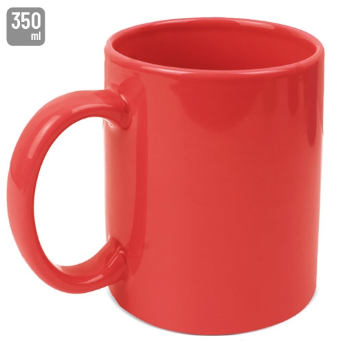 TAZA CERAMICA "MÉRIDA" ROJO
