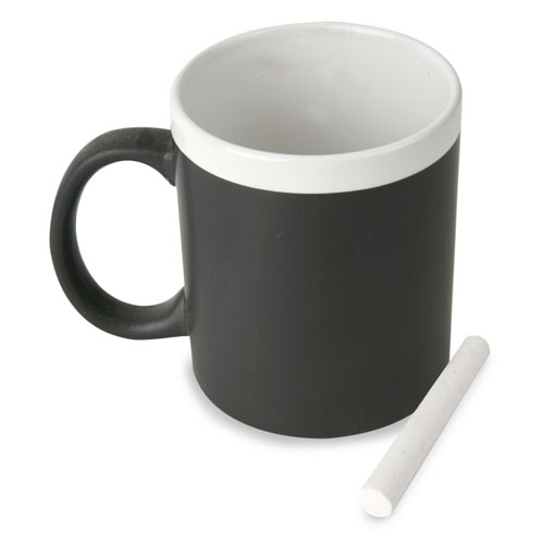 TAZA DE CERAMICA PIZARRA "TIZAL" BLANCO