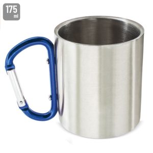 TAZA CON MOSQUETON ESTANDAR "VENTURE" AZUL