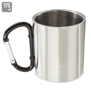 TAZA CON MOSQUETON ESTANDAR "VENTURE" NEGRO