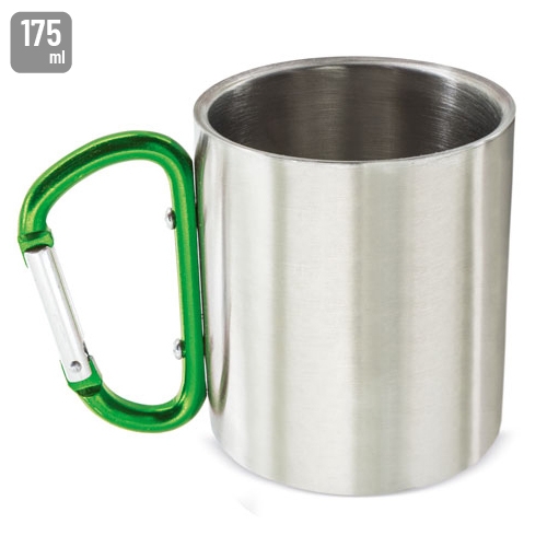 TAZA CON MOSQUETON ESTANDAR "VENTURE" VERDE
