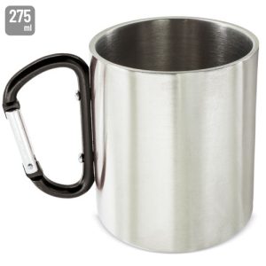 TAZA CON MOSQUETÓN "VENTURE PLUS" NEGRO