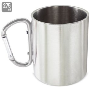 TAZA CON MOSQUETÓN "VENTURE PLUS" PLATA