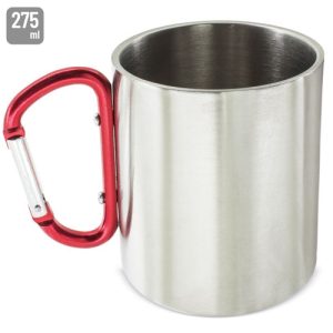 TAZA CON MOSQUETÓN "VENTURE PLUS" ROJO