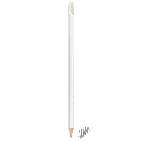 LÁPIZ MADERA CON GOMA BLANCO