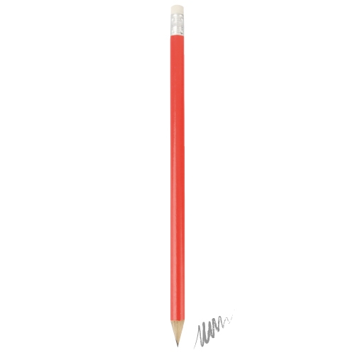 LÁPIZ MADERA CON GOMA ROJO