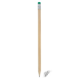A-076-VE-500x500-1.jpg LÁPIZ MADERA CON GOMA COLOR VERDE "MARNY"