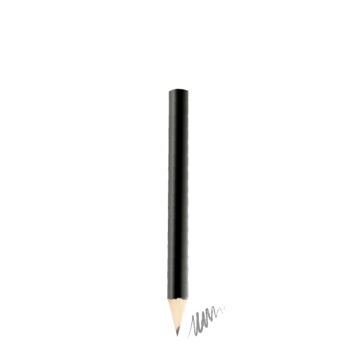 LÁPIZ MADERA METALIZADO "MATT" NEGRO