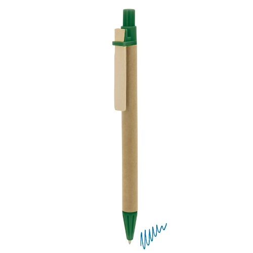 BOLIGRAFO CARTÓN RECICLADO "PINO" VERDE