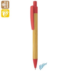 A-239-RO-500x500-1.jpg BOLIGRAFO DE BAMBU Y FIBRA DE TRIGO "TERRY" ROJO