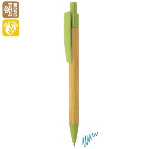 A-239-VE-500x500-1.jpg BOLIGRAFO DE BAMBU Y FIBRA DE TRIGO "TERRY" VERDE
