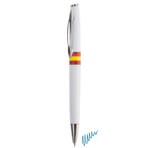 BOLIGRAFO NACIONAL METAL/PLASTICO "AYSEN" BLANCO