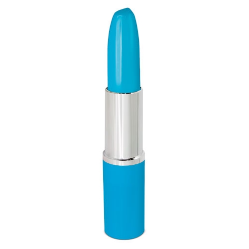 BOLIGRAFO FORMA PINTALABIOS "RUBY" AZUL