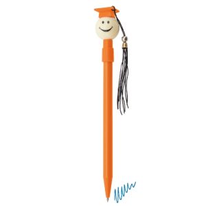 BOLIGRAFO GRADUADO "BIRRETE" NARANJA