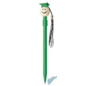 BOLIGRAFO GRADUADO "BIRRETE" VERDE