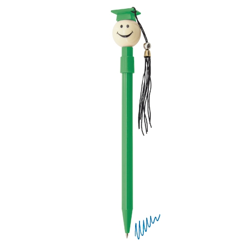 BOLIGRAFO GRADUADO "BIRRETE" VERDE