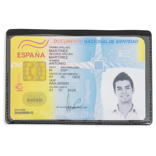 PORTATARJETAS SIMPLE NEGRO