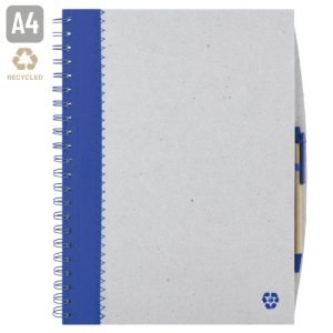 CUADERNO A4 CARTON RECICLADO "ENSA" AZUL